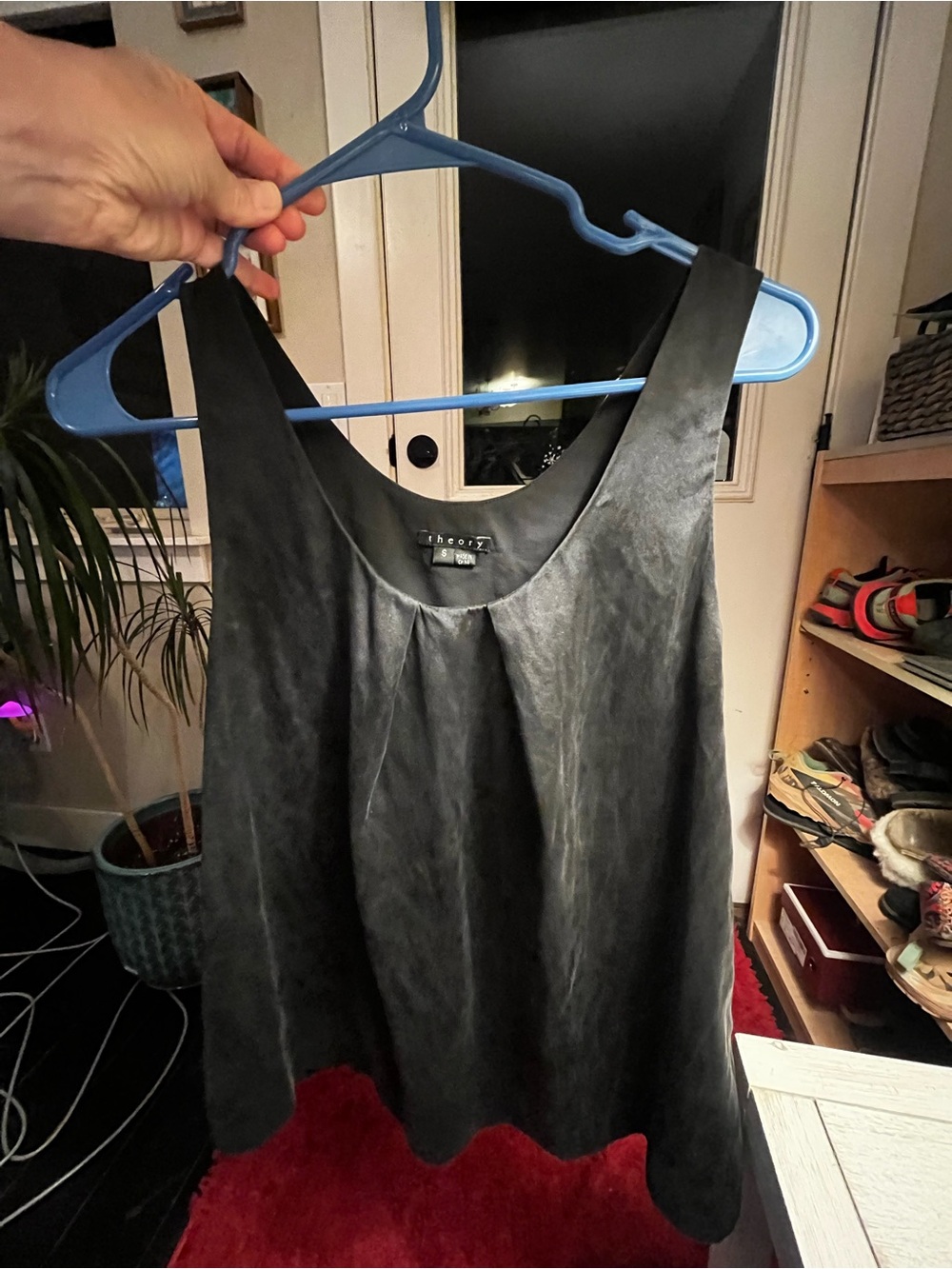 Silk Black Tank Top - Theory